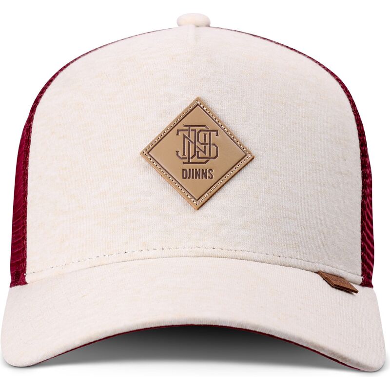casquette-trucker-beige-et-rouge-hft-colourmelange-djinns