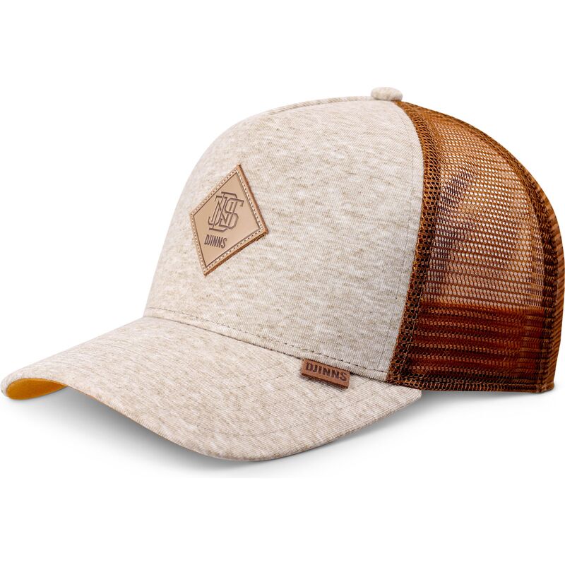 casquette-trucker-beige-et-marron-hft-colourmelange-djinns