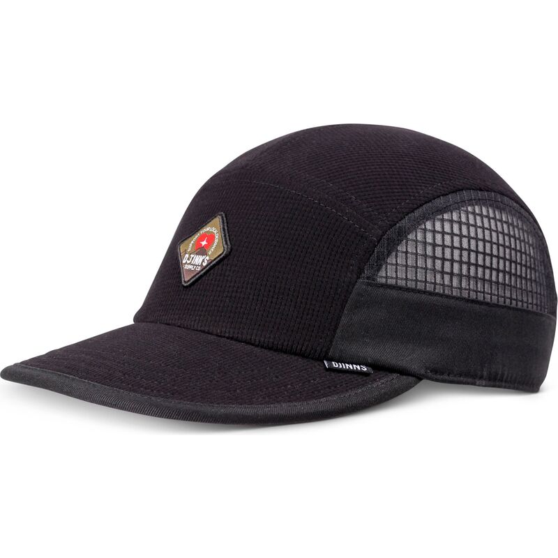 casquette-plate-noire-ajustable-soft-waffle-mountain-djinns