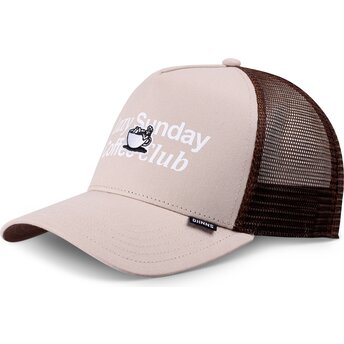 Casquette trucker beige et marron HFT Guy in a Cup Djinns