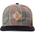 casquette-plate-grise-et-noire-snapback-crinklecheck-djinns