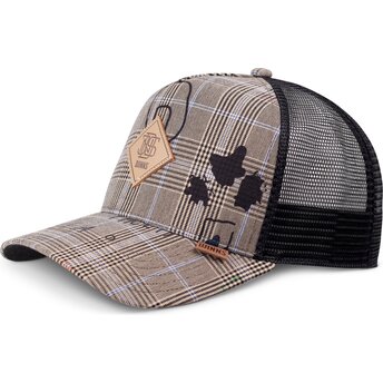 Casquette trucker grise et noire HFT Crinklecheck Djinns