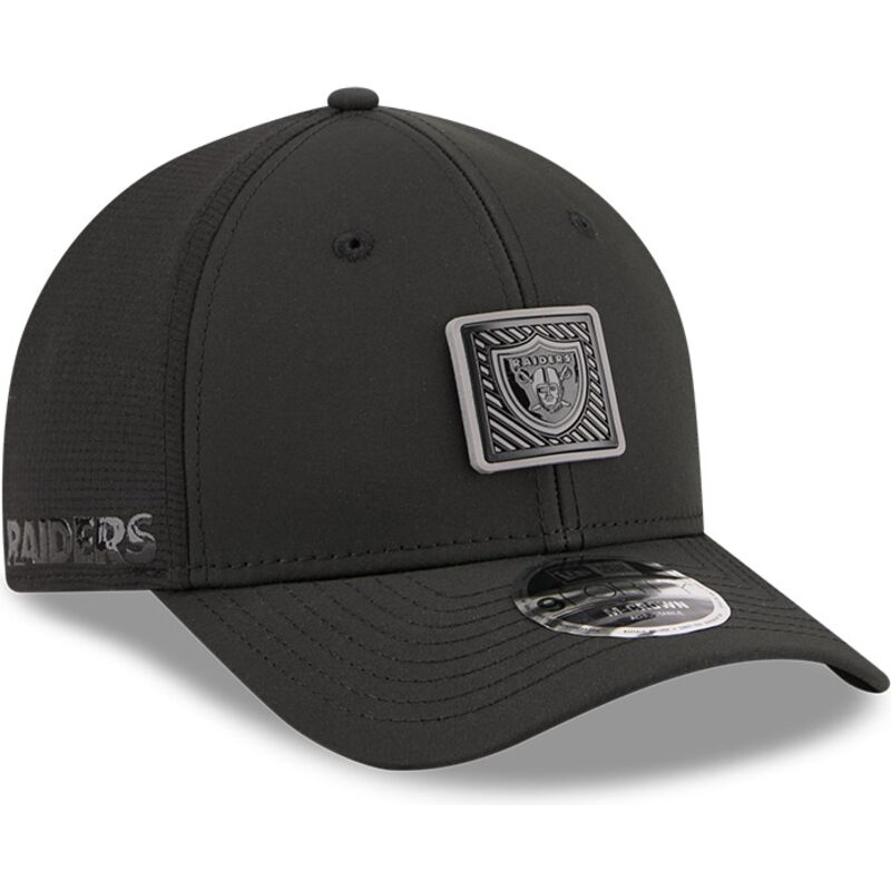 casquette-courbee-noire-snapback-9forty-m-crown-training-pack-2026-las-vegas-raiders-nfl-new-era