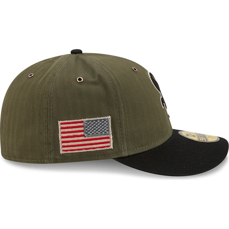 grune-gebogene-verstellbare-59fifty-pre-curved-american-herringbone-kappe-der-chicago-white-sox-mlb-von-new-era