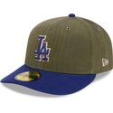 grune-gebogene-verstellbare-59fifty-pre-curved-american-herringbone-kappe-der-los-angeles-dodgers-mlb-von-new-era