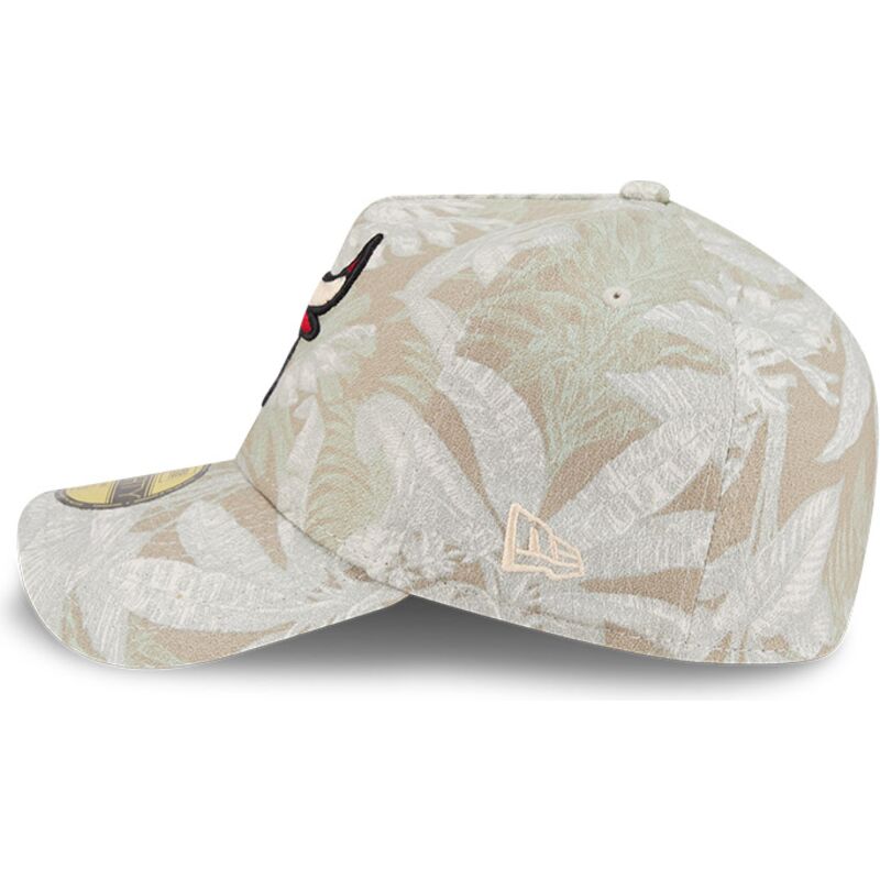 beige-gebogene-verstellbare-59forty-a-frame-leafy-palm-kappe-von-chicago-bulls-nba-von-new-era