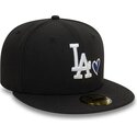 casquette-plate-noire-ajustee-59fifty-heart-icon-los-angeles-dodgers-mlb-new-era