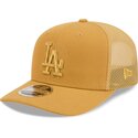hellbraune-trucker-cap-9seventy-stretch-snap-color-pack-der-los-angeles-dodgers-mlb-von-new-era