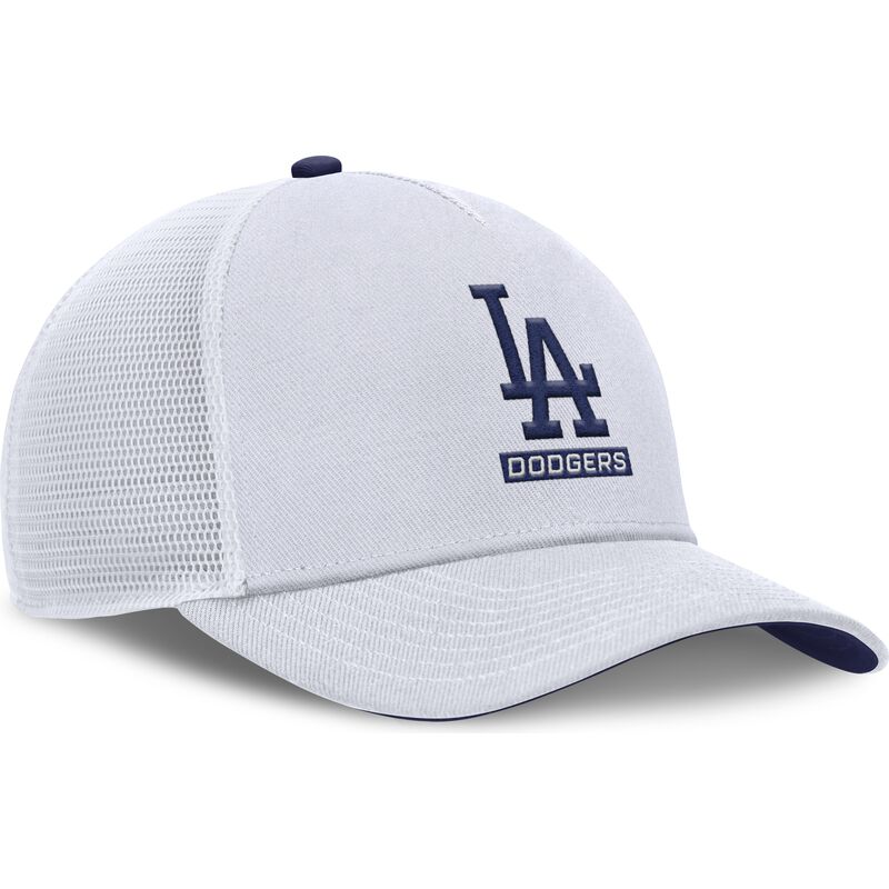 weisse-trucker-kappe-mit-blauem-logo-primetime-dri-fit-rise-structured-der-los-angeles-dodgers-mlb-von-nike