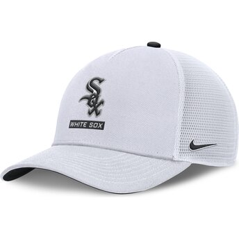 Weiße Trucker-Kappe Primetime Dri-Fit Rise Structured der Chicago White Sox MLB von Nike