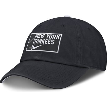 Casquette courbée bleue marine ajustable Primetime Club Unstructured Organic Cotton New York Yankees MLB Nike
