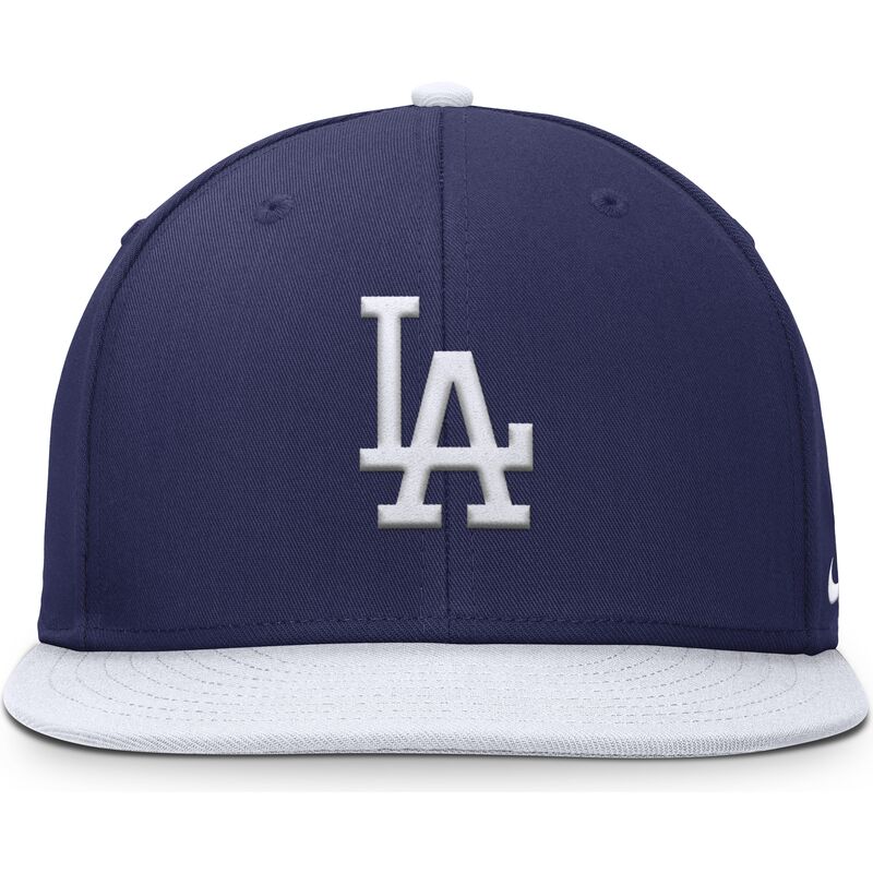 casquette-plate-bleue-et-blanche-snapback-pour-enfant-dri-fit-pro-structured-square-bill-los-angeles-dodgers-mlb-nike