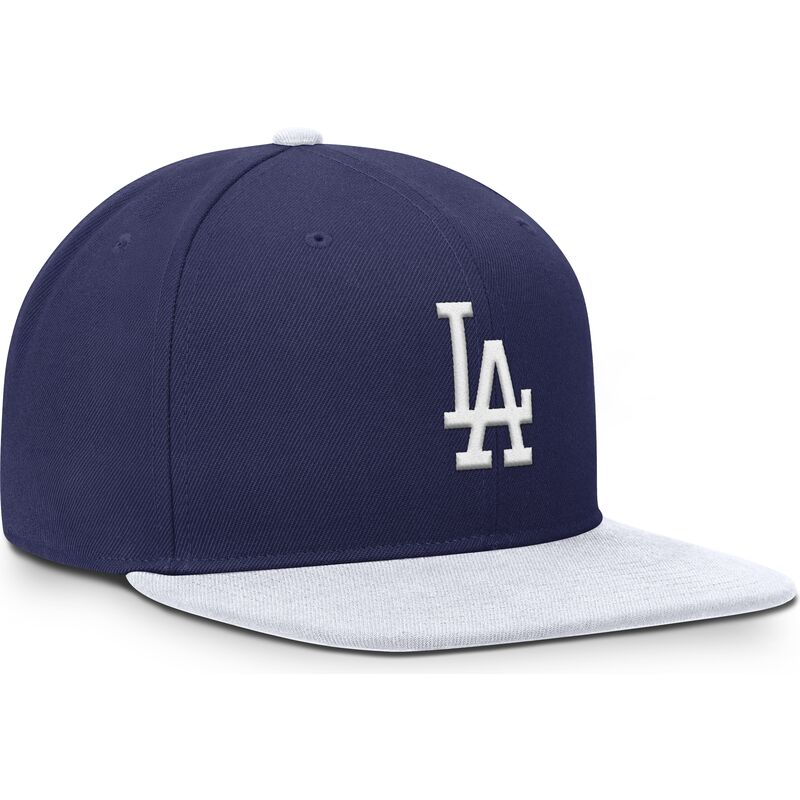 blau-weisse-flache-snapback-kappe-nike-dri-fit-pro-structured-square-bill-der-los-angeles-dodgers-mlb-von-nike
