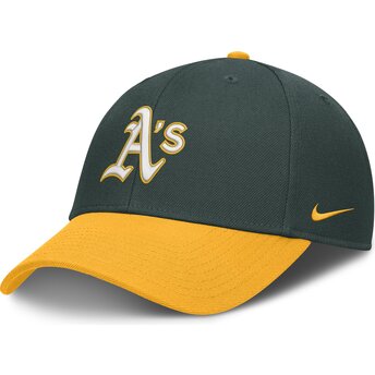 Mützen gebogen grün verstellbares band Dri-Fit Club Structured der Oakland Athletics MLB von Nike