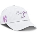 casquette-courbee-blanche-ajustable-mothers-day-club-unstructured-organic-cotton-new-york-yankees-mlb-nike