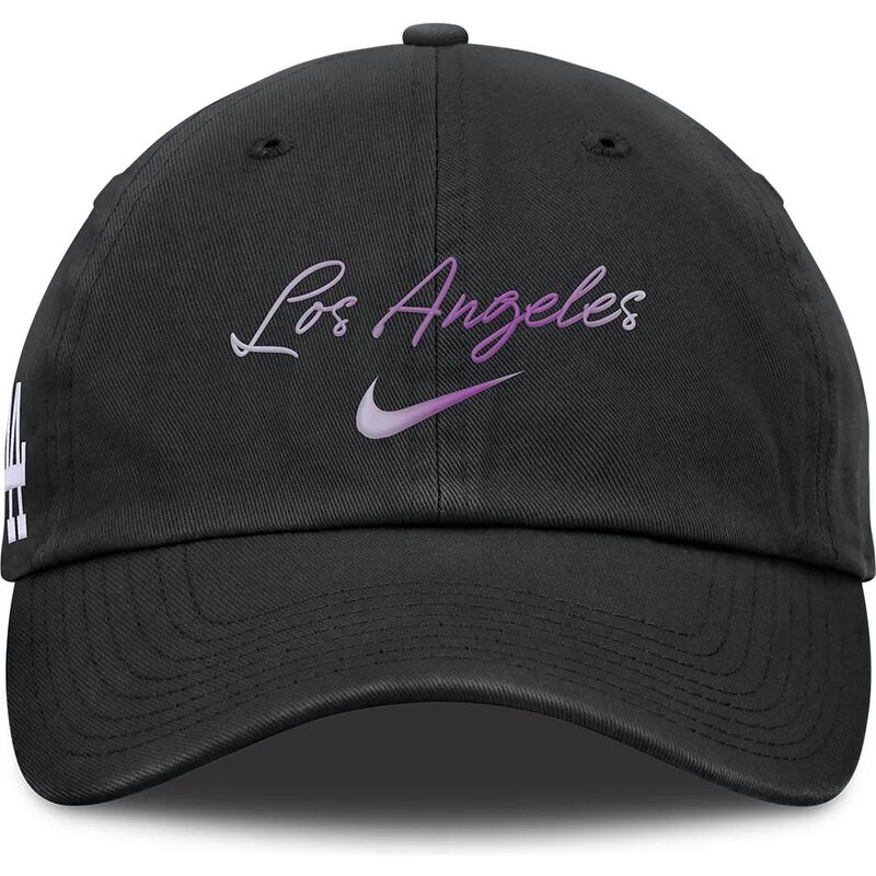 schwarze-verstellbare-gebogene-kappe-mothers-day-club-unstructured-organic-cotton-der-los-angeles-dodgers-mlb-von-nike schwarze-verstellbare-gebogene-kappe-mothers-day-club-unstructured-organic-cotton-der-los-angeles-dodgers-mlb-von-nike