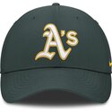 grune-verstellbare-gebogene-kappe-club-structured-uv-poly-ripstop-von-oakland-athletics-mlb-von-nike