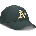 grune-verstellbare-gebogene-kappe-club-structured-uv-poly-ripstop-von-oakland-athletics-mlb-von-nike
