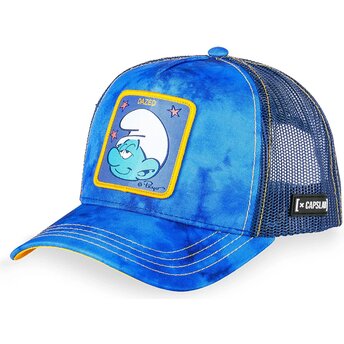 Casquette trucker bleue Dazed SMU CHAM Les Schtroumpfs Capslab