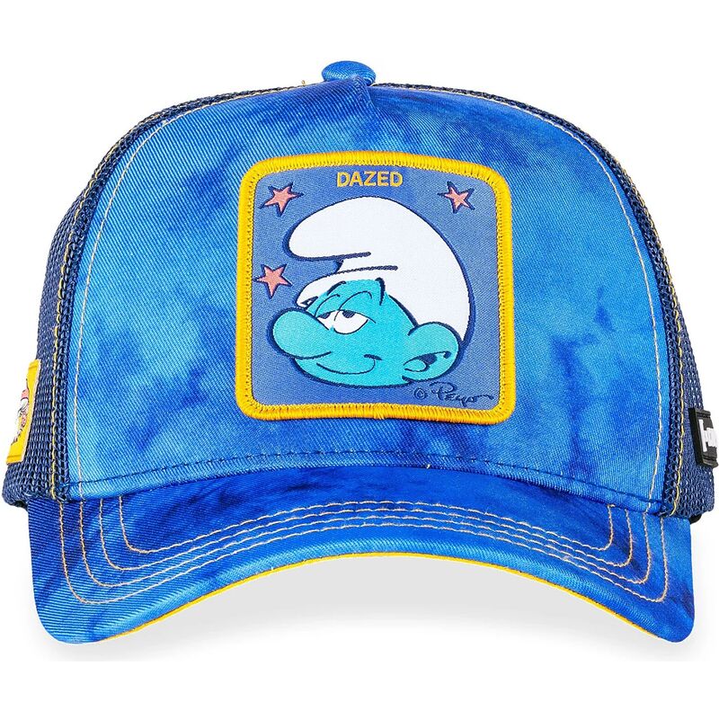 trucker-cap-blau-dazed-smu-cham-die-schlumpfe-von-capslab trucker-cap-blau-dazed-smu-cham-die-schlumpfe-von-capslab