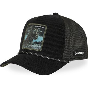 Schwarze Trucker-Cap Panther Nightcall BEA3 NIGB Beasts von Capslab