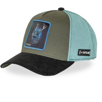 Casquette trucker multicolore cerf BEA3 FORB Beasts Capslab