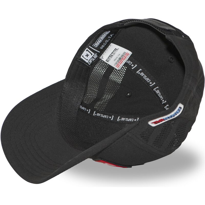 schwarze-verstellbare-trucker-cap-red-ribbon-army-db7-redb-dragon-ball-von-capslab schwarze-verstellbare-trucker-cap-red-ribbon-army-db7-redb-dragon-ball-von-capslab