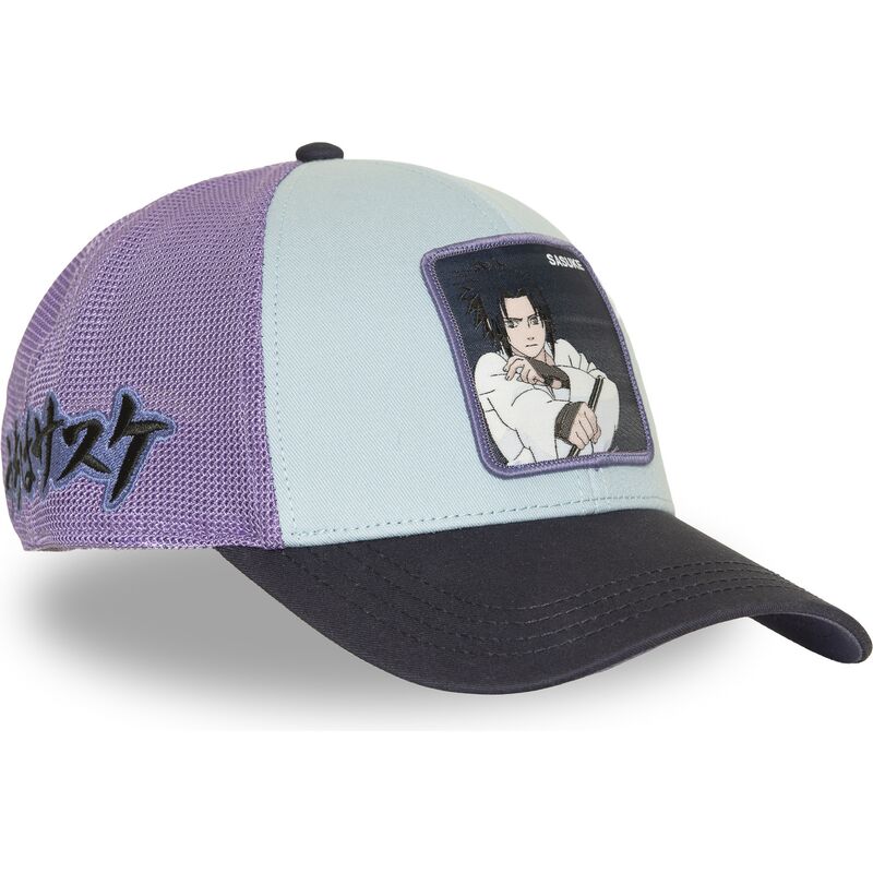 trucker-cap-blau-und-violett-mehrfarbig-sasuke-uchiha-ns6-sasb-naruto-von-capslab trucker-cap-blau-und-violett-mehrfarbig-sasuke-uchiha-ns6-sasb-naruto-von-capslab