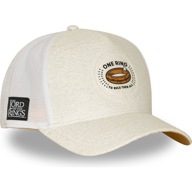 casquette-trucker-creme-et-blanche-l-anneau-unique-lotr2-pctrinb-le-seigneur-des-anneaux-capslab