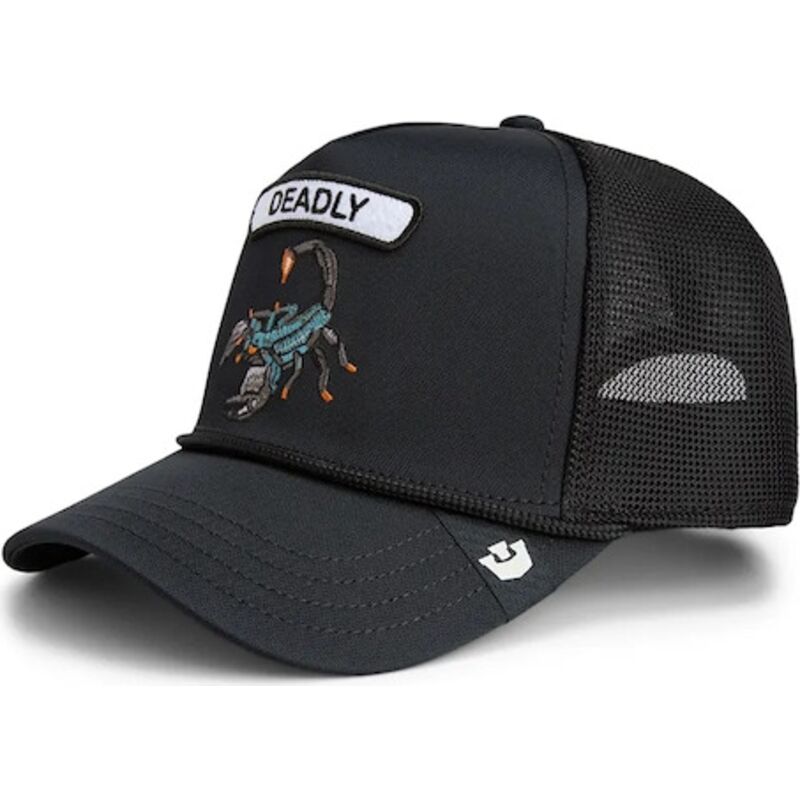 casquette-trucker-noire-scorpion-gb2-deadly-scorp-the-rocker-the-farm-goorin-bros