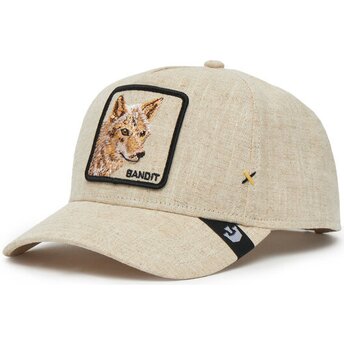 Casquette courbée beige snapback Bandit Coyote Cloth...