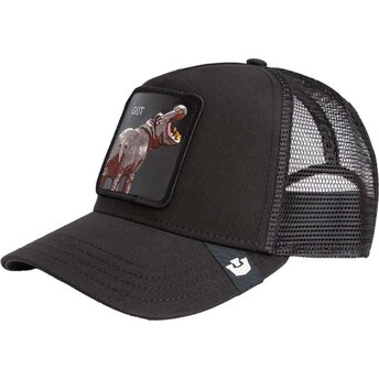 Casquette trucker noire hippopotame Gut Hippo Sport The...