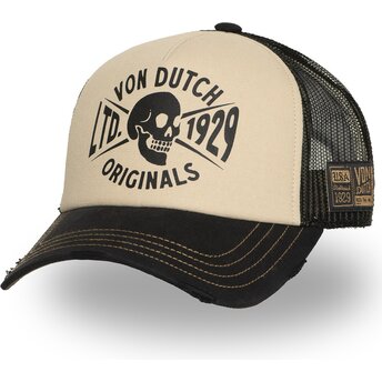 Mützen gebogen beige snapback CREW28 von Von Dutch