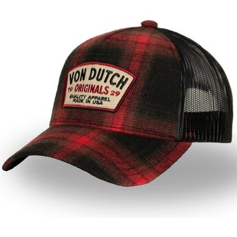 Casquette trucker rouge et noire CAR05 Von Dutch