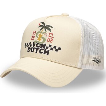 Mützen gebogen beige snapback SURF10 von Von Dutch