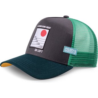 Mützen gebogen grün snapback Go Left HFT von Coastal