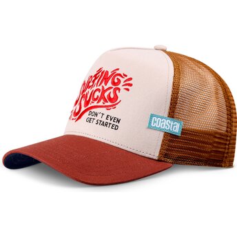 Casquette trucker marron Surfing Sucks Coastal