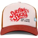 mutzen-gebogen-braun-snapback-surfing-sucks-von-coastal