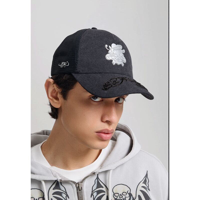 mutzen-gebogen-schwarz-snapback-love-kills-slowly-washed-von-ed-hardy mutzen-gebogen-schwarz-snapback-love-kills-slowly-washed-von-ed-hardy
