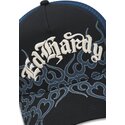 casquette-trucker-noire-flaming-ed-hardy