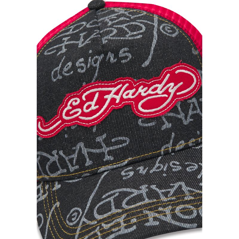 mutzen-gebogen-schwarz-snapback-don-denim-von-ed-hardy