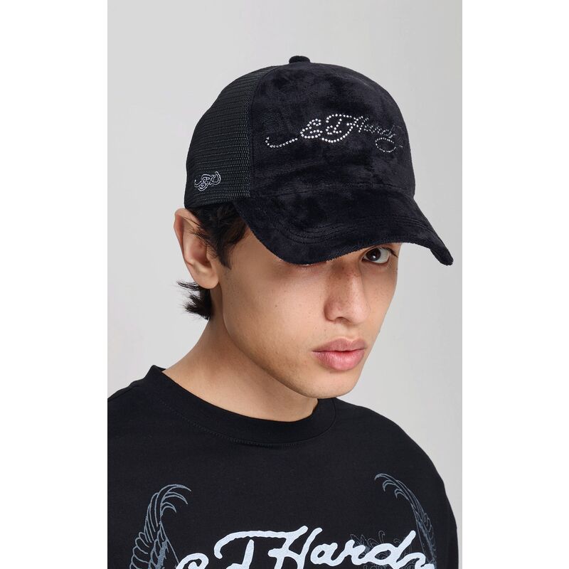 mutzen-gebogen-schwarz-snapback-core-silver-diamante-velour-von-ed-hardy mutzen-gebogen-schwarz-snapback-core-silver-diamante-velour-von-ed-hardy