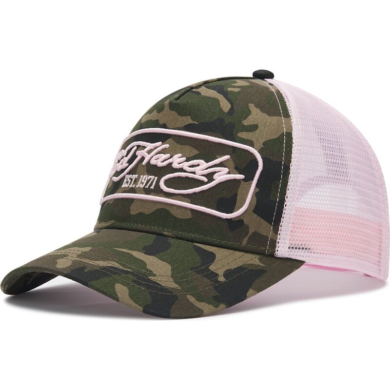 casquette-trucker-camouflage-et-rose-1971-ed-hardy casquette-trucker-camouflage-et-rose-1971-ed-hardy