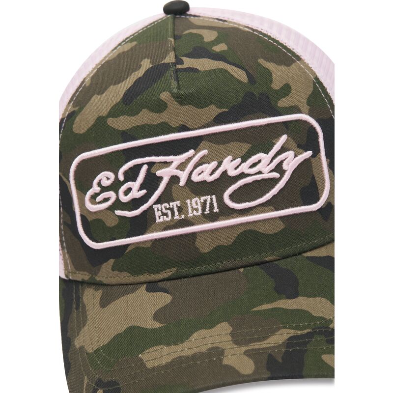 mutzen-gebogen-tarnung-snapback-rosa-1971-von-ed-hardy