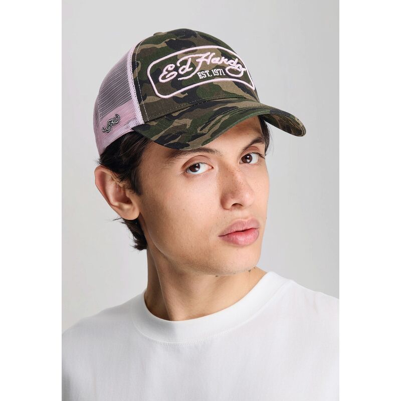 casquette-trucker-camouflage-et-rose-1971-ed-hardy casquette-trucker-camouflage-et-rose-1971-ed-hardy