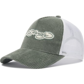 Mützen gebogen grün snapback Embroidery Applique Cord von Ed Hardy