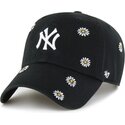 mutzen-gebogen-schwarz-verstellbares-band-fur-kinder-clean-up-scatter-der-new-york-yankees-mlb-von-47-brand