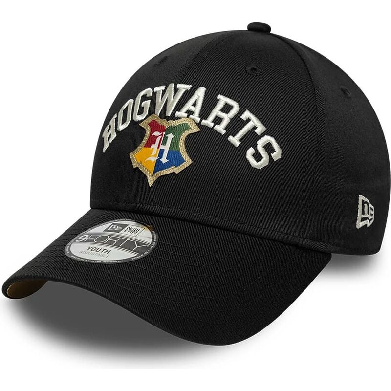 mutzen-gebogen-schwarz-snapback-fur-kinder-9forty-wordmark-der-hogwarts-harry-potter-von-new-era