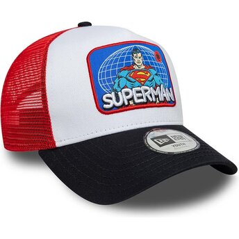 Mützen gebogen mehrfarbig snapback für Kinder A Frame Patch der Superman DC Comics von New Era