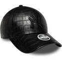 mutzen-gebogen-schwarz-verstellbares-band-9forty-pu-pattern-der-new-york-yankees-mlb-von-new-era